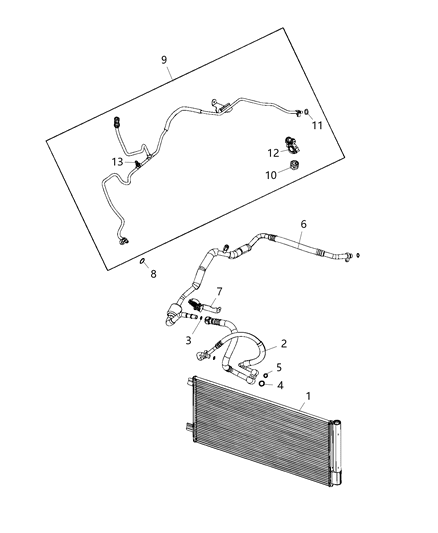 2018 Jeep Renegade Liquid Line Diagram for 68412503AB