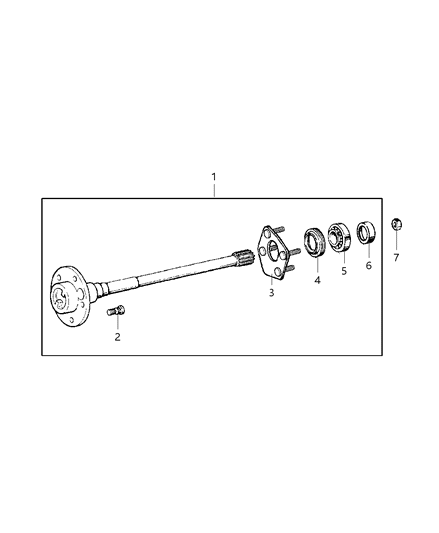 2000 Jeep Grand Cherokee Stud Wheel Diagram for 52098680