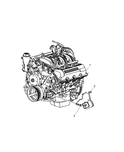 2006 Jeep Commander Mounts, Front Diagram 1 - Thumbnail