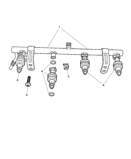 2004 Jeep Liberty Fuel Rail Diagram 1 - Thumbnail
