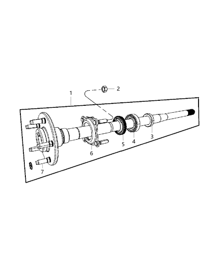 2018 Jeep Wrangler All-new Model Shaft, Axle of Rear Axle; Differential And Drive Line Diagram 3 - Thumbnail
