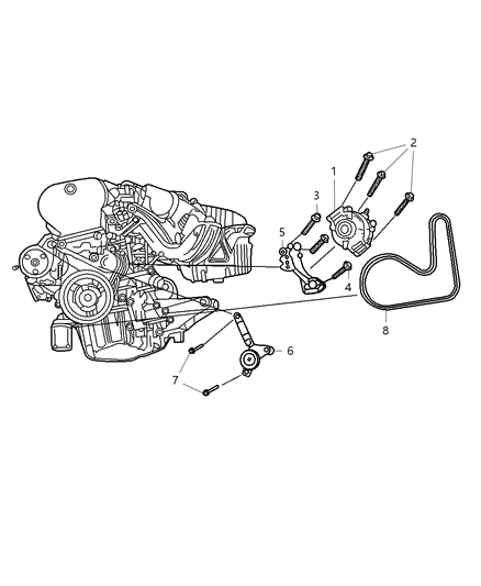 2002 Dodge Stratus Generator Engine Diagram for R4606755AC