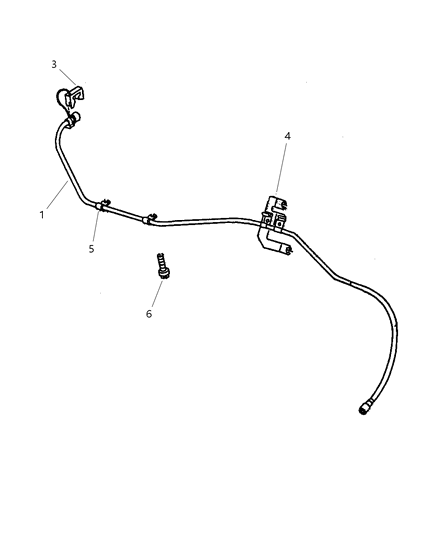 1998 Dodge Dakota Tube Fuel Delivery Diagram for 52127657AB