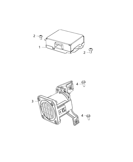 2017 Chrysler Pacifica Speaker Front Pedestrian Alert Diagram for 68241644AA