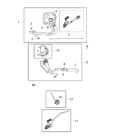 2014 Ram 3500 Pickup Fuel Tank Filler Tube Diagram 2 - Thumbnail