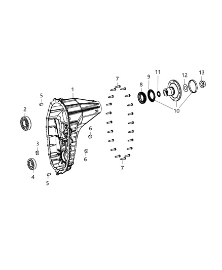 2013 Ram 5500 Rear Case Half & Extension Diagram 2 - Thumbnail