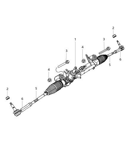 2016 Dodge Challenger Gear Rack & Pinion Diagram 2 - Thumbnail