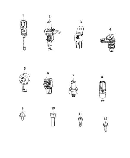 2020 Ram 3500 Cab Chassis Sensors, Engine Diagram 1 - Thumbnail
