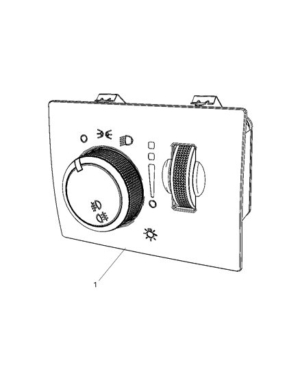 2011 Jeep Grand Cherokee Switch Headlamp Diagram for 68029275AB