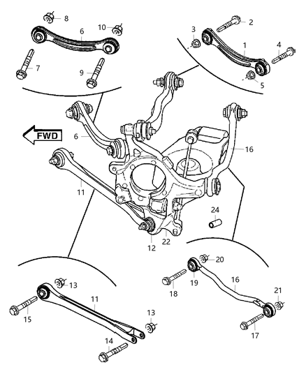 2019 Chrysler 300 Bushing Diagram for 5180587AB
