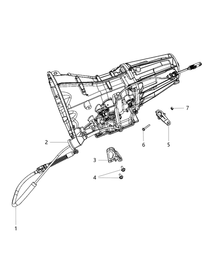 2010 Dodge Challenger Lever Manual Control Diagram for 4578066AA