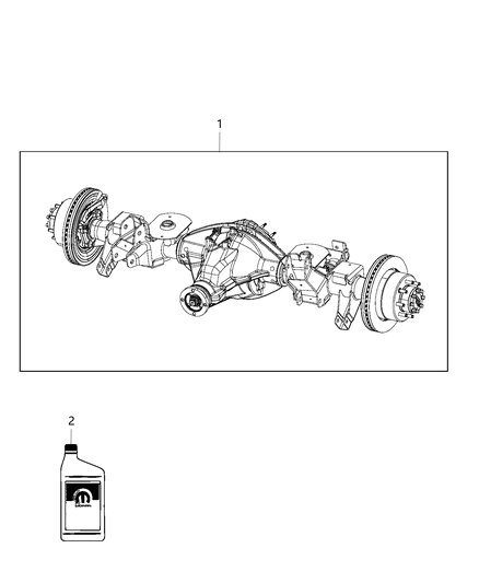 2017 Ram 3500 Pickup Rear Axle Assembly Diagram 2 - Thumbnail
