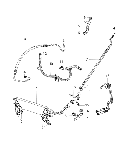 2019 Ram 3500 Cab Chassis Power Steering Hose Diagram 2 - Thumbnail