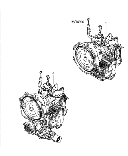 1998 Dodge Avenger Transaxle Assemblies of Automatic Transmission Diagram 2 - Thumbnail