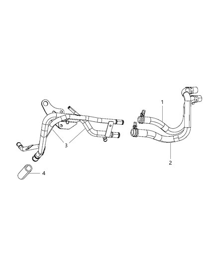 2009 Chrysler PT Cruiser Heater Plumbing Diagram 2 - Thumbnail