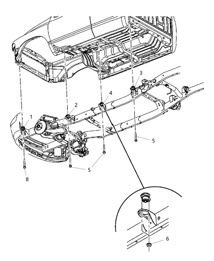 2018 Ram 3500 Pickup Body Hold Down Diagram 1 - Thumbnail