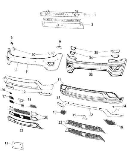 2016 Jeep Grand Cherokee Plug, Front Diagram for 68166062AA