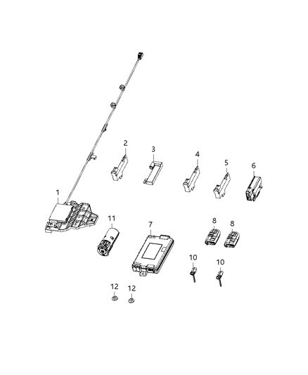 2019 Dodge Charger Module, Remote Start Diagram 1 - Thumbnail