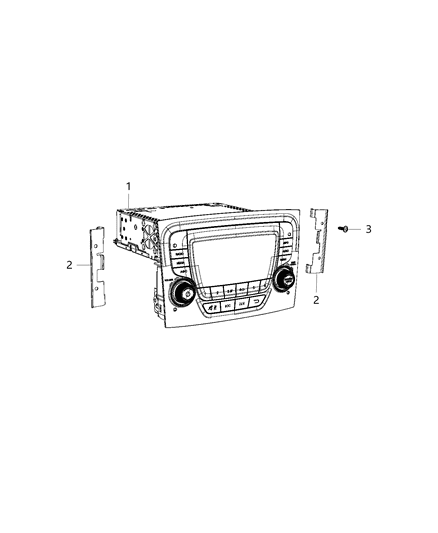 2015 Ram ProMaster City Radio Multi Media Diagram for 6EL69LXHAA