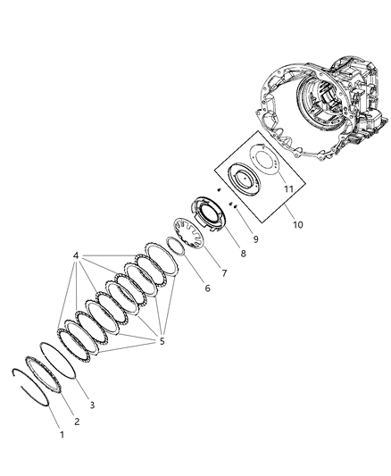 2012 Ram 1500 Low / Reverse Clutch Diagram 1 - Thumbnail