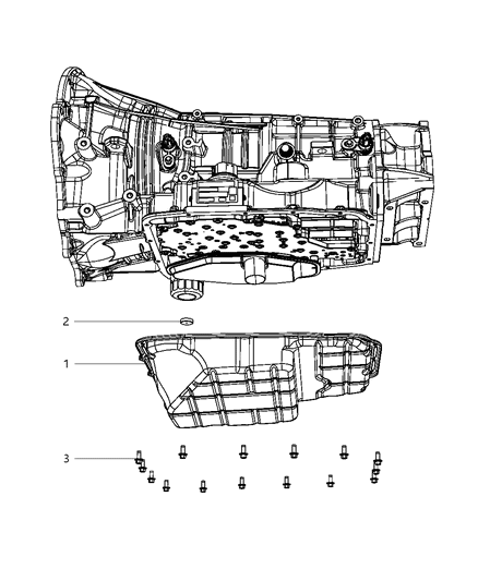 2010 Jeep Commander Oil Pan , Cover And Related Parts Diagram 1 - Thumbnail