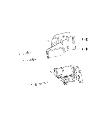 2017 Dodge Challenger Starter & Related Parts Diagram 6 - Thumbnail