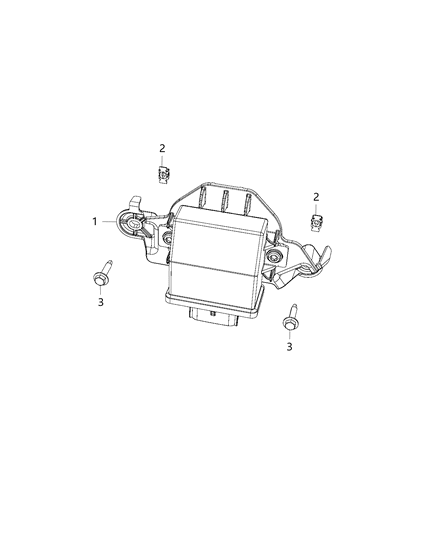 2019 Ram 1500 New Style Module, Adaptive Headlamp Control Diagram