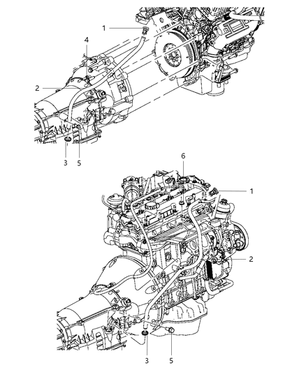 2008 Dodge Nitro Oil Filler Tube & Related Parts Diagram 2 - Thumbnail
