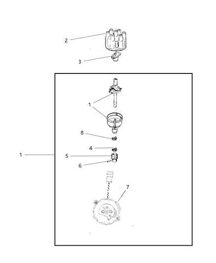 1998 Jeep Cherokee Distributor Diagram 2 - Thumbnail