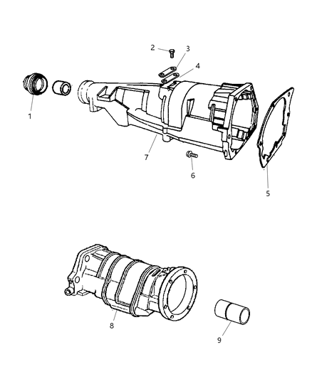 2000 Dodge Durango Case Extension Diagram 1 - Thumbnail