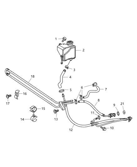2009 Dodge Sprinter 3500 Hose Power Steering Diagram for 68006677AA