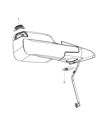 2018 Ram 3500 Pickup Lamps, Outside Mirror Diagram