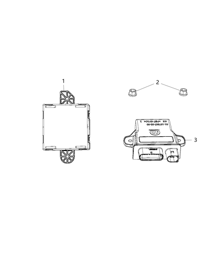 2019 Ram 1500 New Style Module, Door And Tailgate Control Diagram