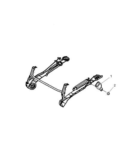 2005 Chrysler Pacifica Seat Belt Rear Inner Diagram for TS931L2AA