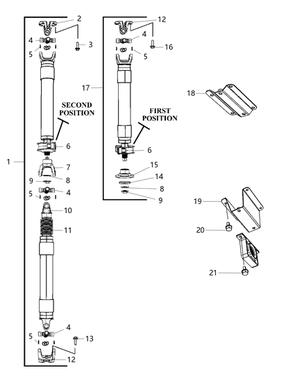 2018 Ram 5500 Shaft - Drive of Rear Axle; Differential And Drive Line Diagram 4 - Thumbnail