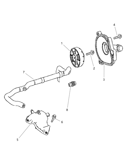 2008 Dodge Sprinter 2500 Crankcase Ventilation Diagram 2 - Thumbnail