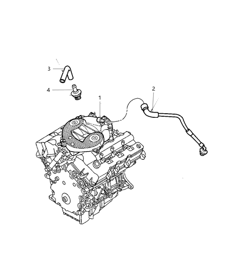 2003 Chrysler Sebring Hose Make Up Air Diagram for 4792404AC