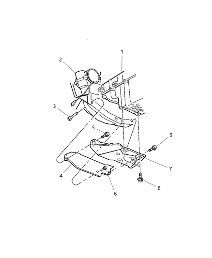 2004 Chrysler PT Cruiser Structural Collar Diagram 1 - Thumbnail