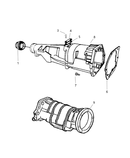 1998 Jeep Grand Cherokee Case Adapter Diagram 2 - Thumbnail