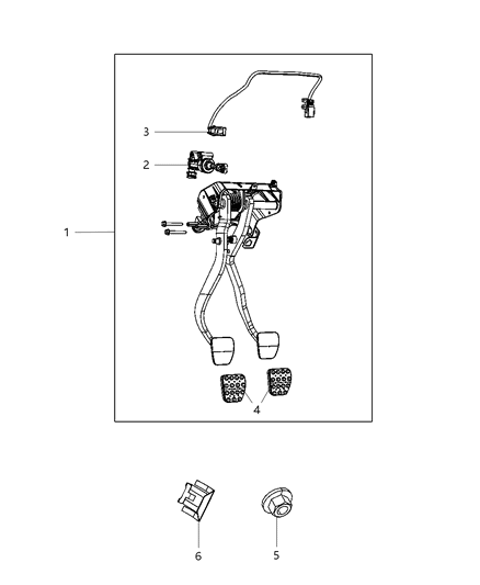 2009 Dodge Challenger Clutch Pedal Diagram