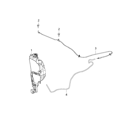 2020 Ram 1500 Classic Washer System, Front Diagram 1 - Thumbnail