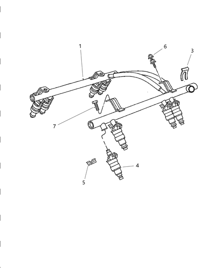 1999 Dodge Ram Wagon Fuel Rail Diagram 1 - Thumbnail