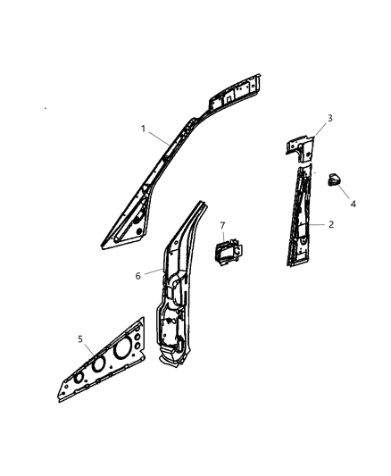2009 Dodge Sprinter 3500 Front Aperture Diagram 3 - Thumbnail