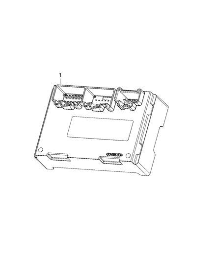 2021 Jeep Grand Cherokee Module Transfer Case Control Diagram for 68499620AA