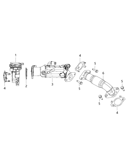 2018 Jeep Wrangler All-new Model EGR Cooling System Diagram 2 - Thumbnail
