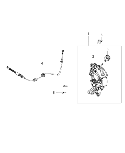 2017 Dodge Grand Caravan Shifter Transmission Diagram for 1RV41DX9AJ