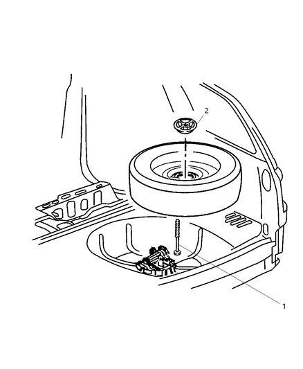 2004 Jeep Grand Cherokee Jack Assembly Washer Diagram for 52059414AD