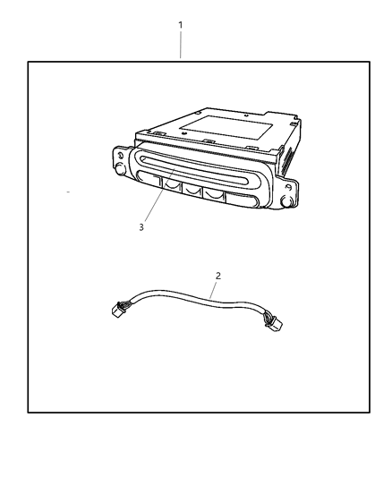 2003 Chrysler Voyager Player Kit - CD Changer - 6 Disc Diagram