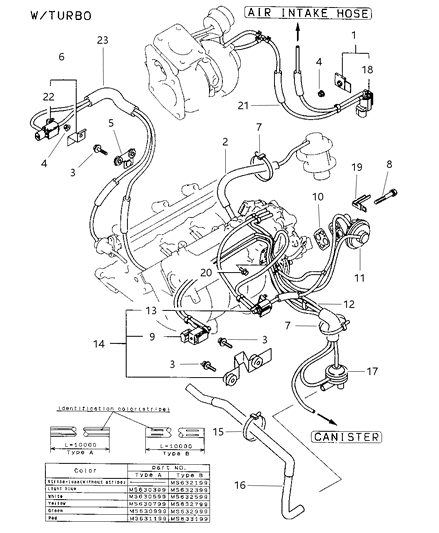 1997 Dodge Avenger EGR System Diagram 2 - Thumbnail