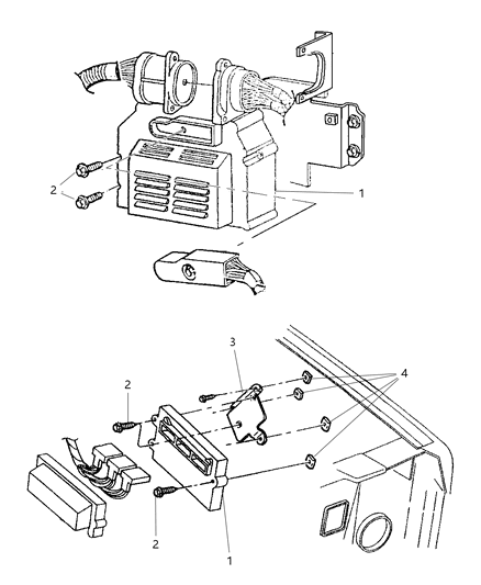 2003 Jeep Liberty Module Powertrain Control Diagram for 56044625AC